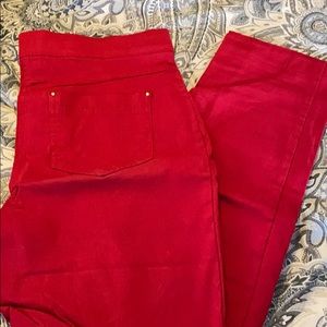 Red Dress Stretchy Leggings